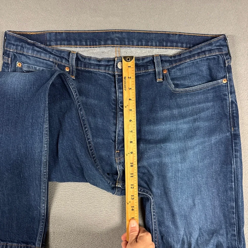 Levis Jeans Mens 40x32 Blue 513 Slim Straight Classic Denim Stretch Cowboy